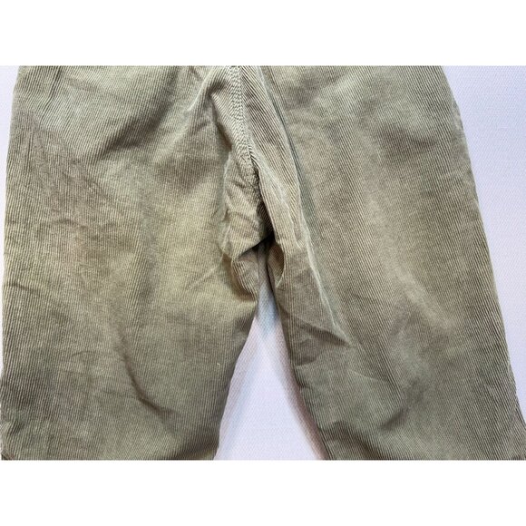 Bershka Womens Corduroy Capri Knee Pants Olive Green Size 8 (EUR 38) Made In Spa - Picture 11 of 12